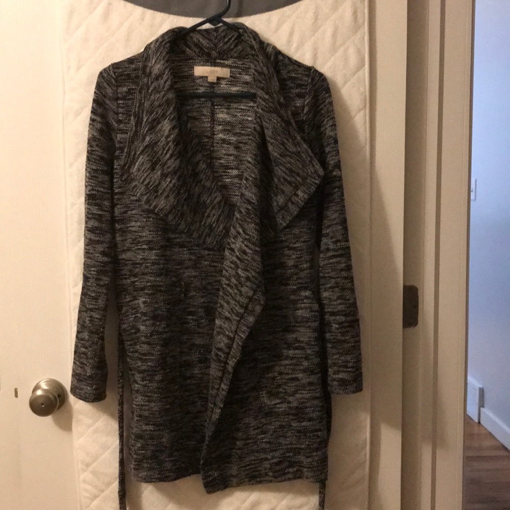 Loft tie waist coatigan